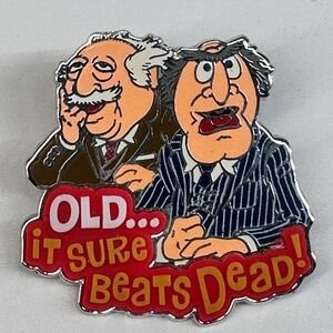 Disney Pin The Muppets  Statler & Waldorf OLD IT SURE BEATS DEAD! 2014 PP100231